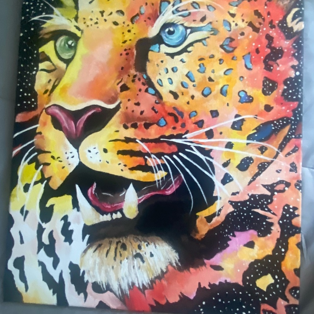 Vibrant Leopard Art Print